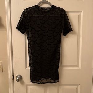Nasty gal mesh dress. Black with bats.